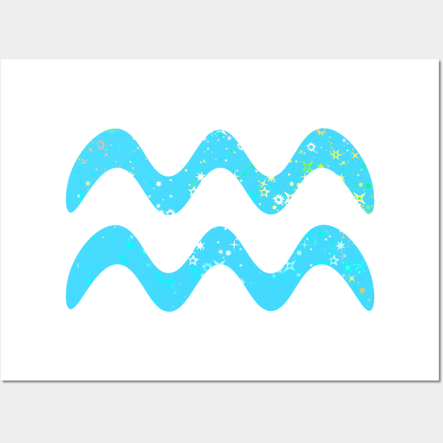 Aqua Symbol Wall Art by lolosenese